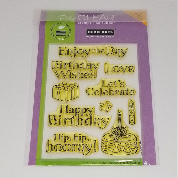 Hero Arts New and Lightly Used Clear Photopolymer Stamp Sets- Flowers~ Birthday~ - Picture 14 of 16